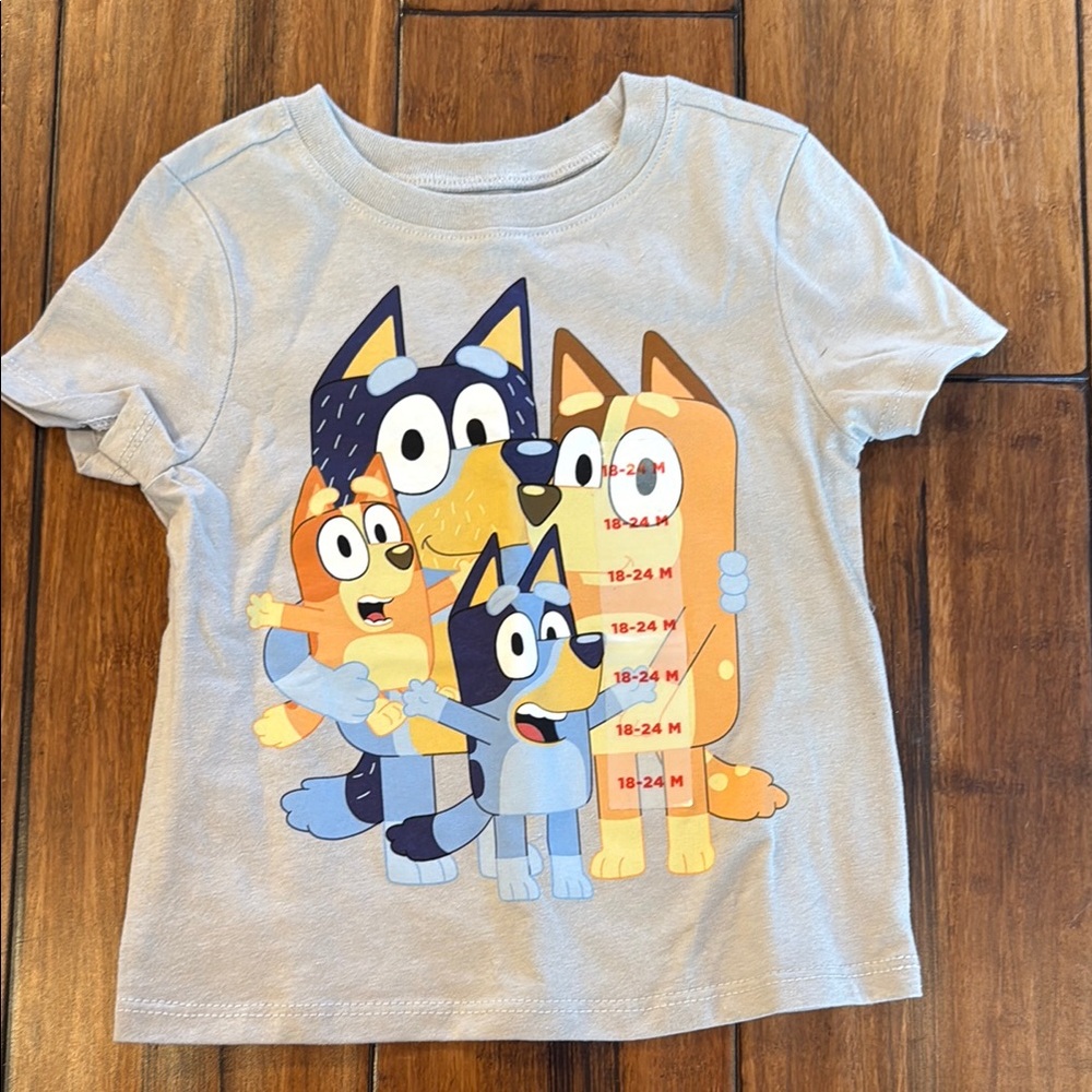 Old Navy Gray Short Sleeve Bluey shirt